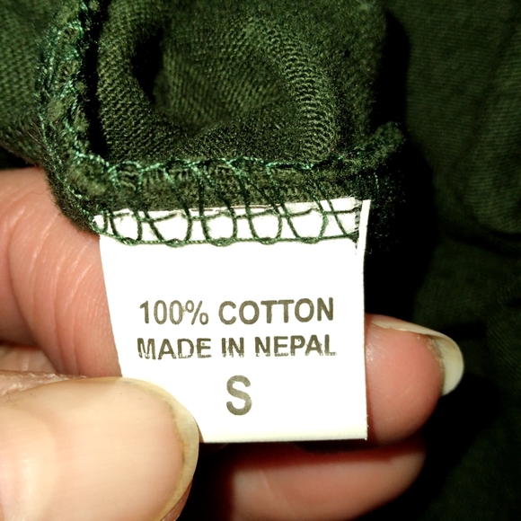 NWOT Avatar Black and Green Babydoll Tops - Picture 7 of 8